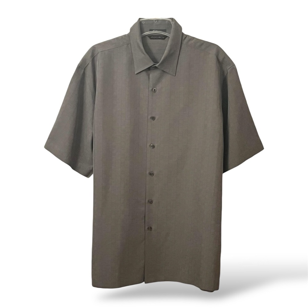 AXIST Frosted Olive [surf soft] Business-Casual Button-Down Shirt Perfect NWT